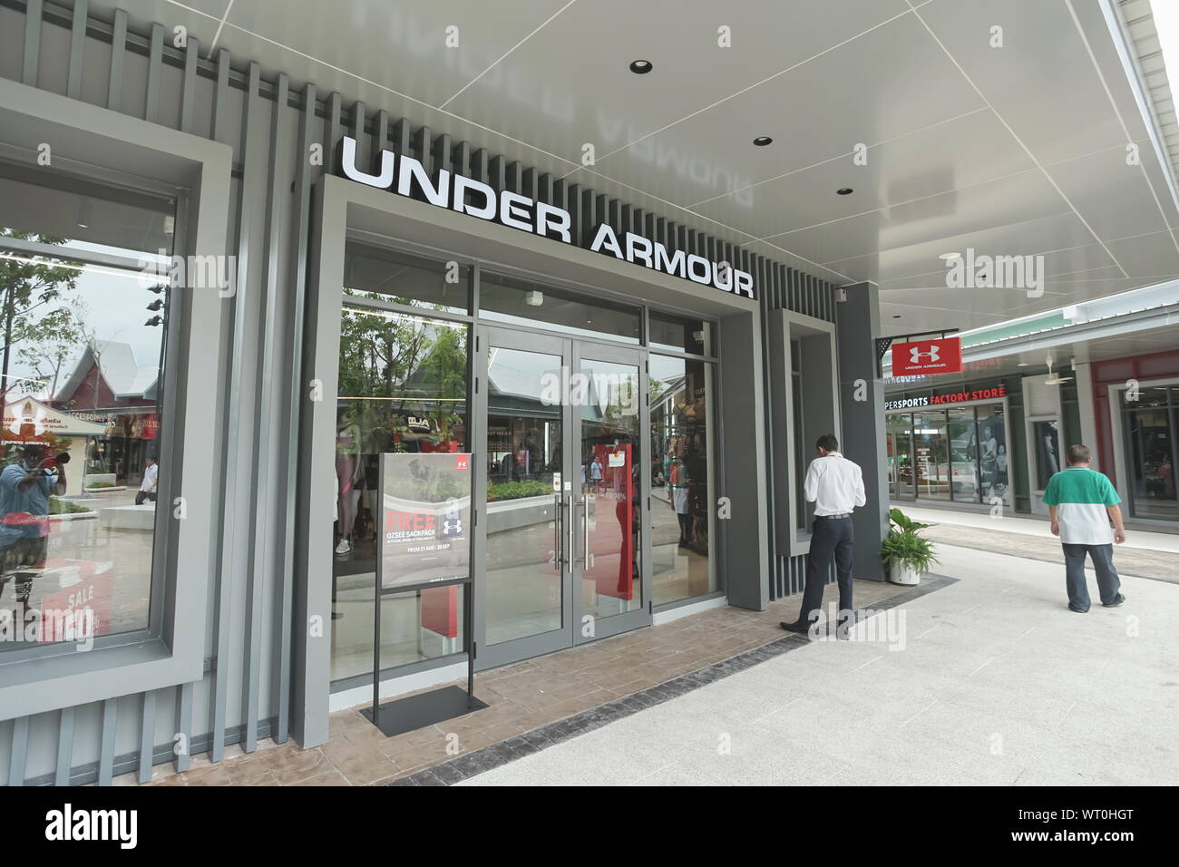 Samut Prakan, Thailand - September 06, 2019: Under Armour Store in the new  one shopping mall named Central Village Stock Photo - Alamy