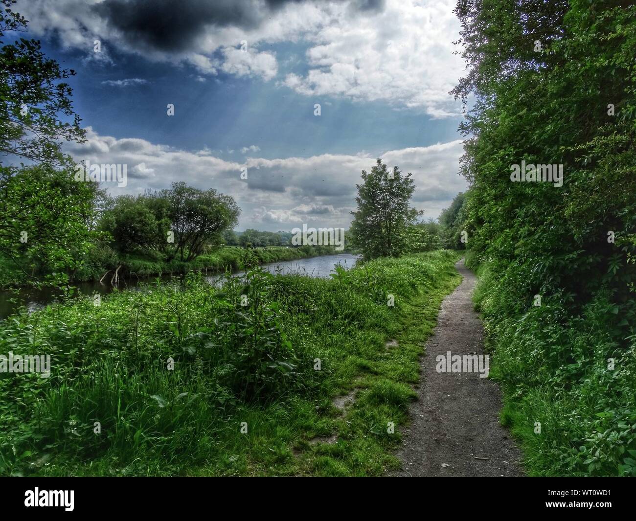 Trail In Country Side Stock Photo