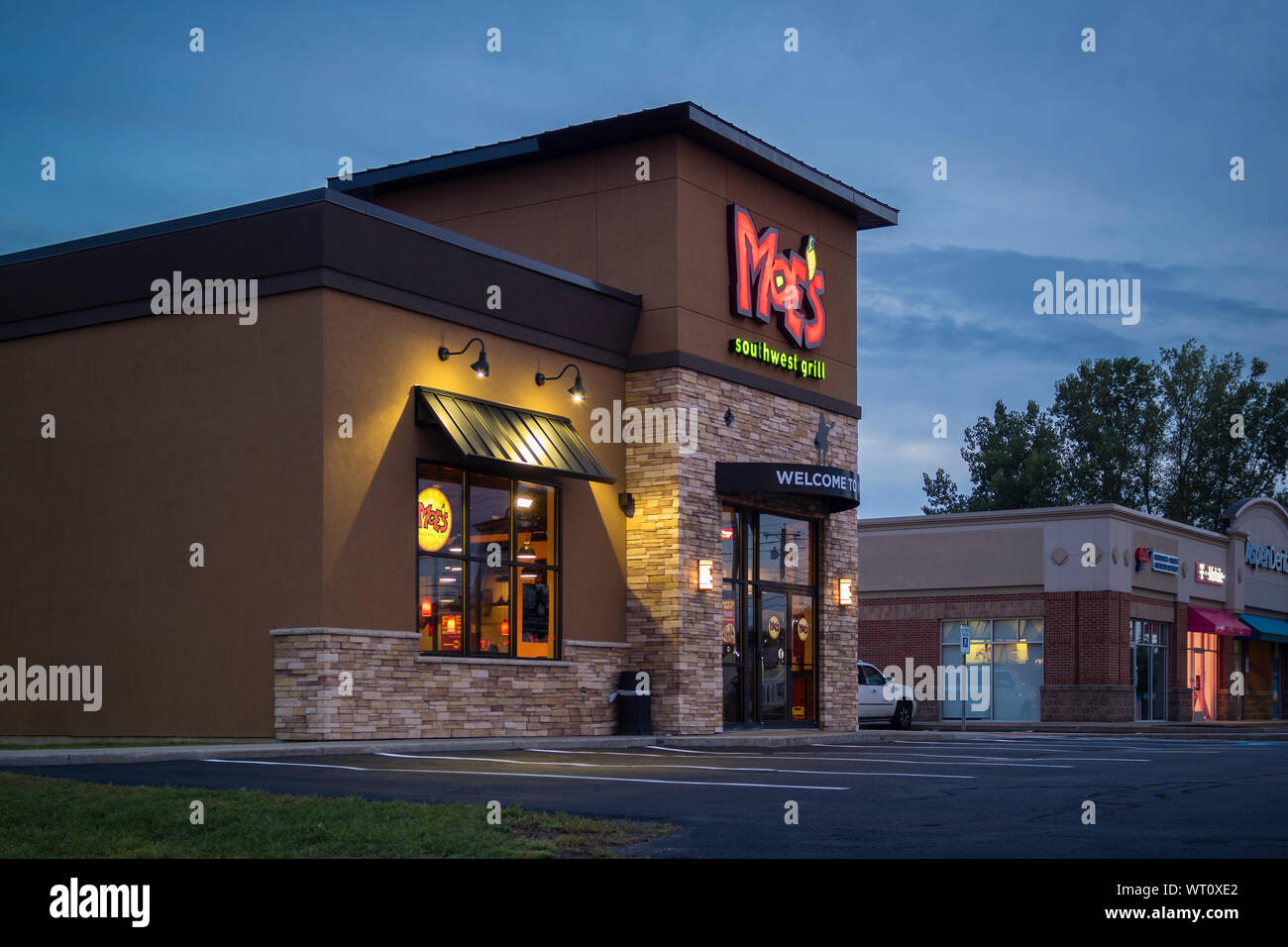 New Hartford, NY SEPTEMBER 09, 2019 A Moe's Southwest Grill