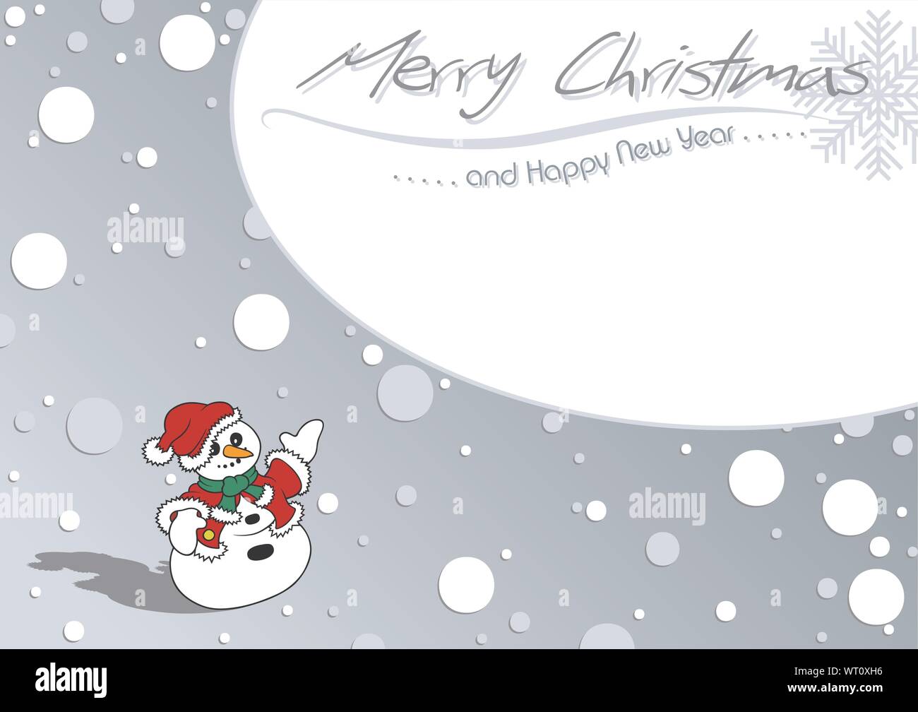 Merry Christmas Card Stock Vector Image &amp; Art - Alamy