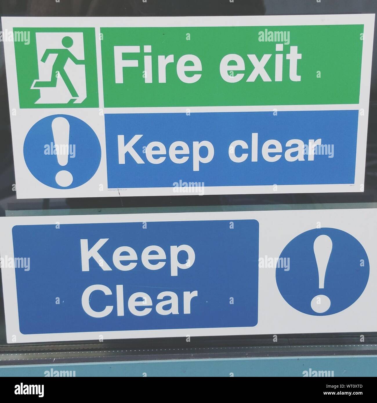 Emergency Exit Sign Stock Photo Alamy