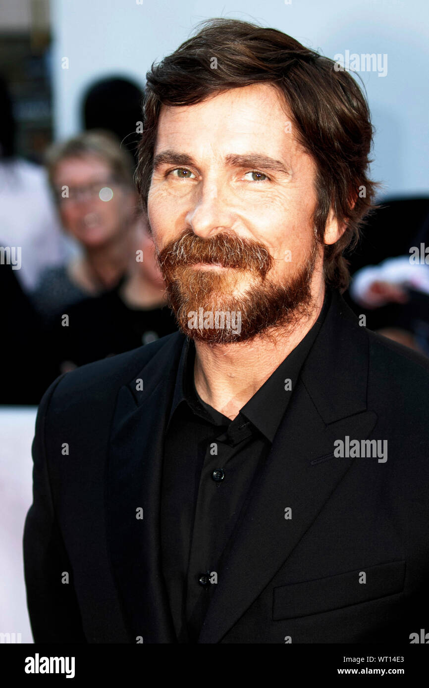 Christian Bale attending the 'Ford v Ferrari' premiere during the 44th Toronto International Film Festival at the Roy Thomson Hall on September 9, 2019 in Toronto, Canada. Stock Photo