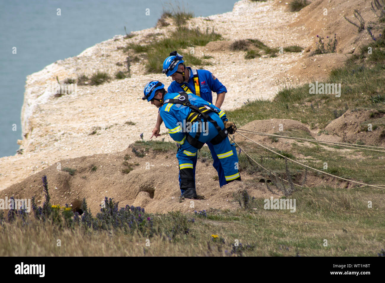 Highest chalk sea cliff in britain hires stock photography and images