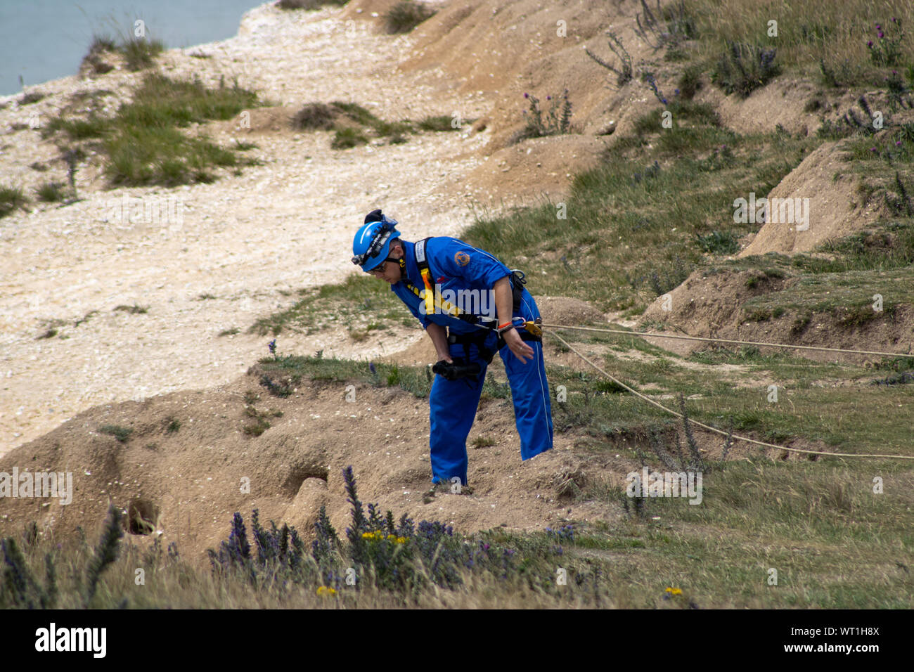 Highest chalk sea cliff in britain hires stock photography and images