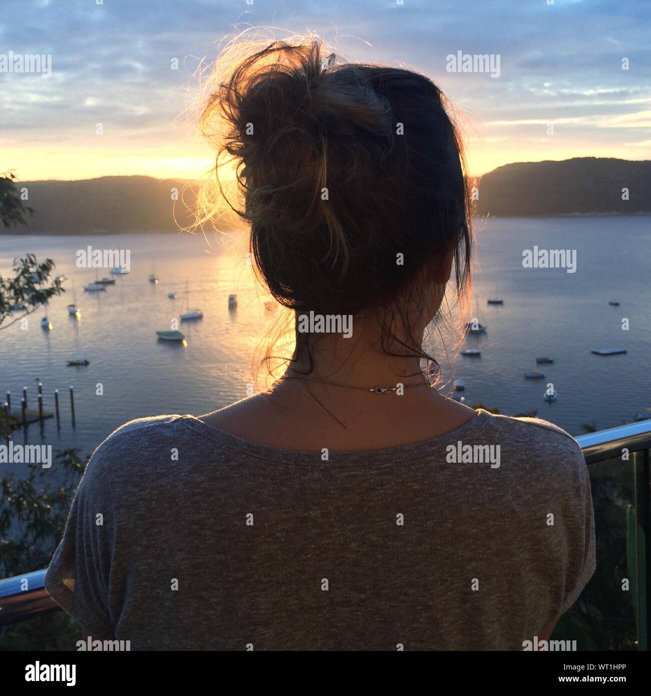 Messy Hair Bun Stock Photos Messy Hair Bun Stock Images Alamy