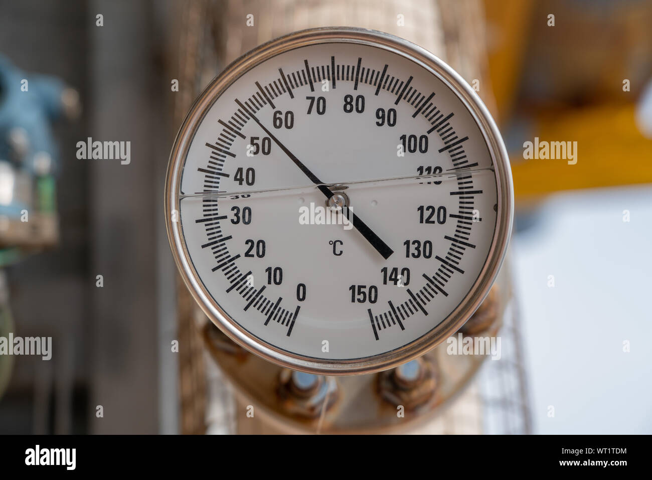 A temperature gauge on a Rayburn oven Stock Photo - Alamy