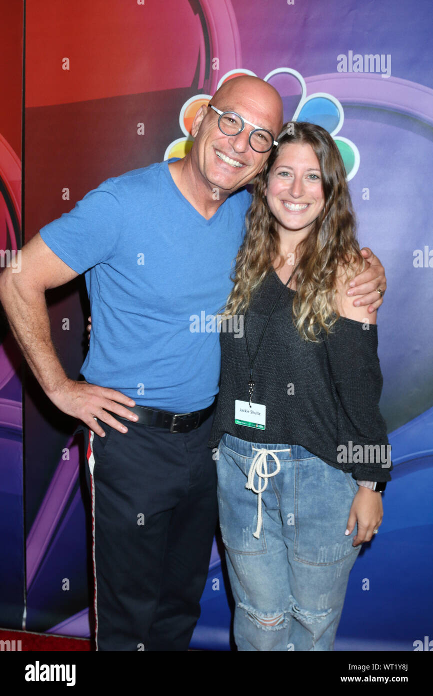 NBC TCA Summer 2019 Press Tour, held at the Beverly Hilton Hotel in Beverly Hills, California. Featuring: Howie Mandel, Jackelyn Shultz Where: Beverly Hills, California, United States When: 08 Aug 2019 Credit: Nicky Nelson/WENN.com Stock Photo