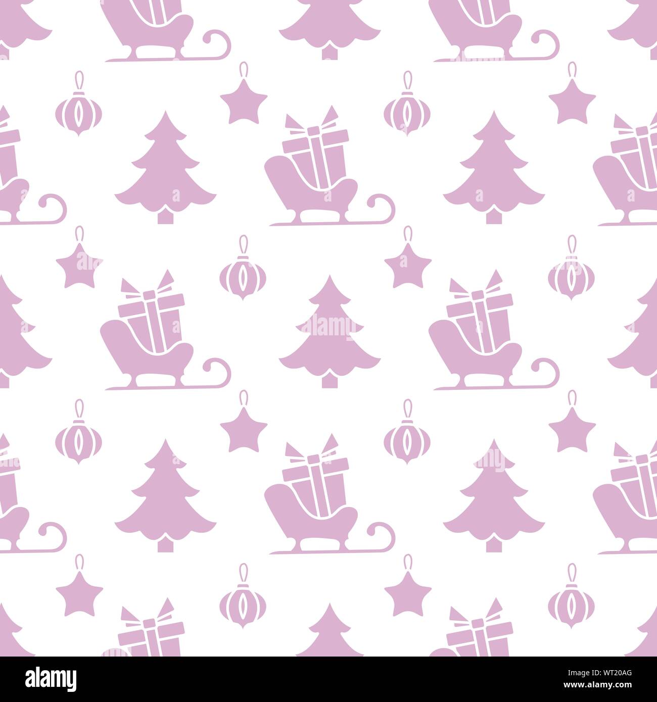 Happy new year 2020, Merry Christmas vector seamless pattern with ...