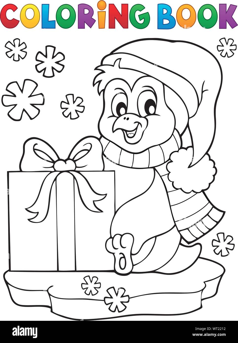 Macaroni Penguin Coloring Page