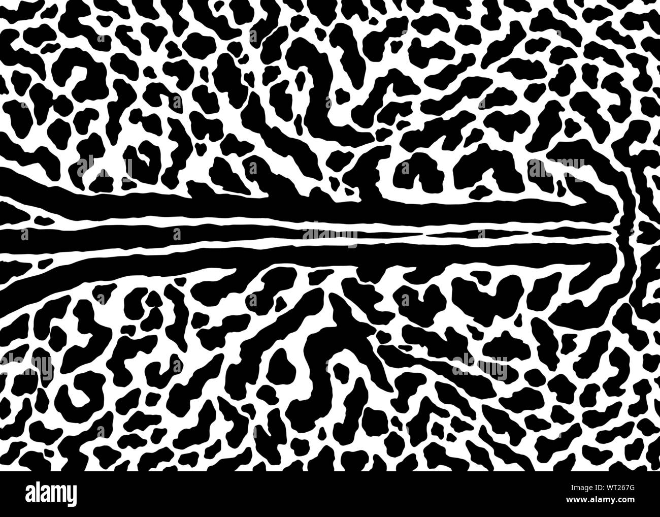 King cheetah skin pattern design. Cheetah spots print vector illustration background. Wildlife fur skin design illustration for print, web, home decor Stock Vector