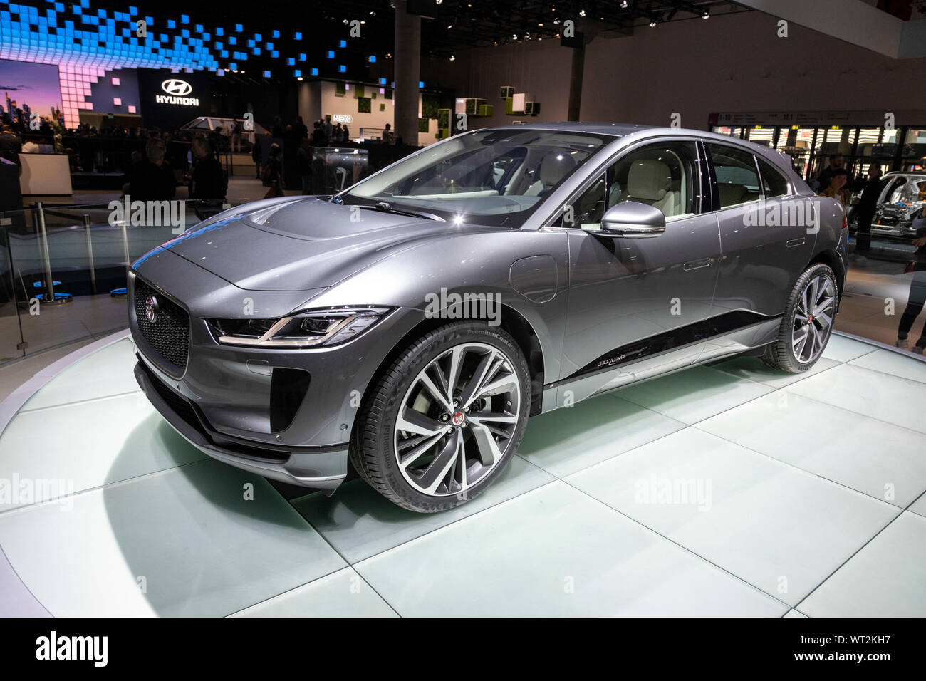 Jaguar I-Pace electric car BEV at IAA 2019 Frankfurt Germany Stock Photo