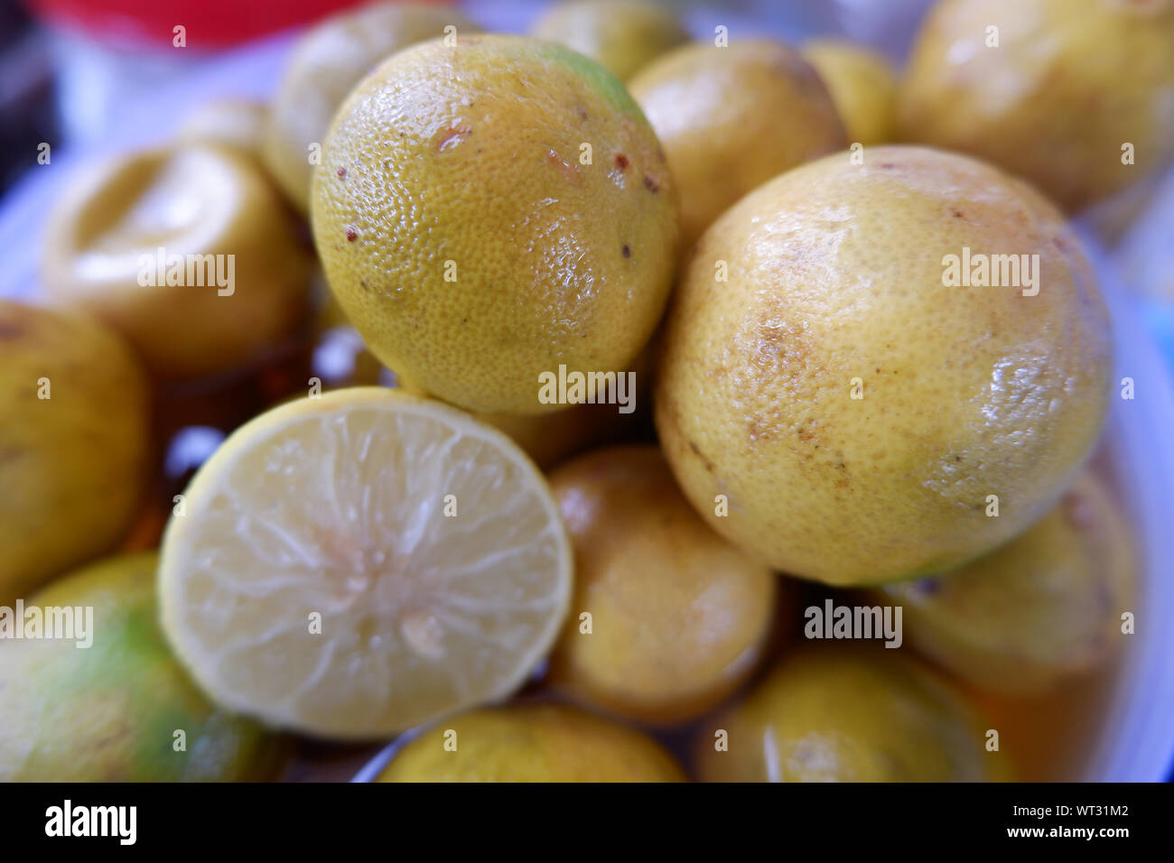 Pickled lime used in cooking. Asia Stock Photo Alamy