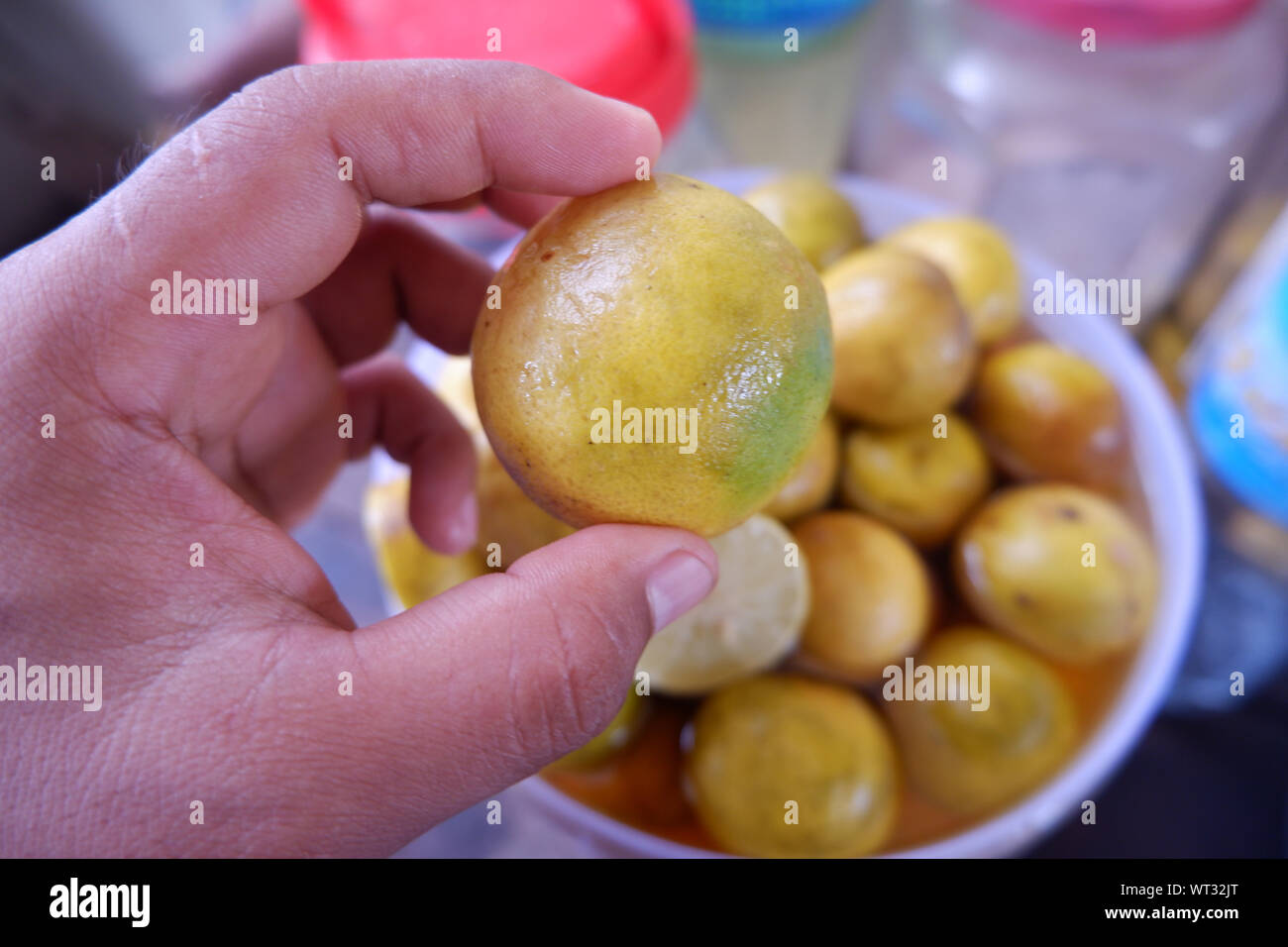 Pickled lime used in cooking. Asia Stock Photo Alamy