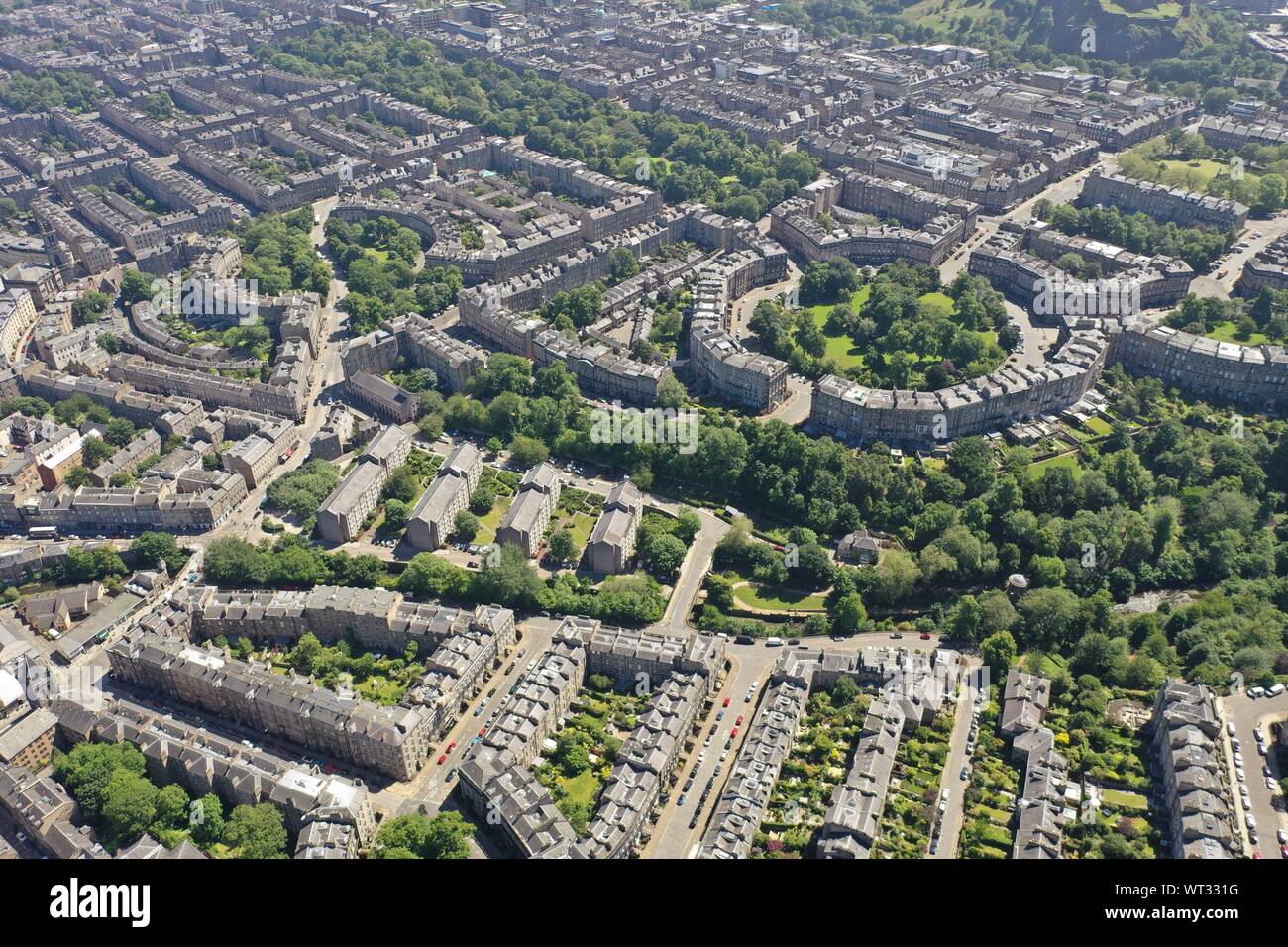 Scotland Edinburgh drone Stock Photo