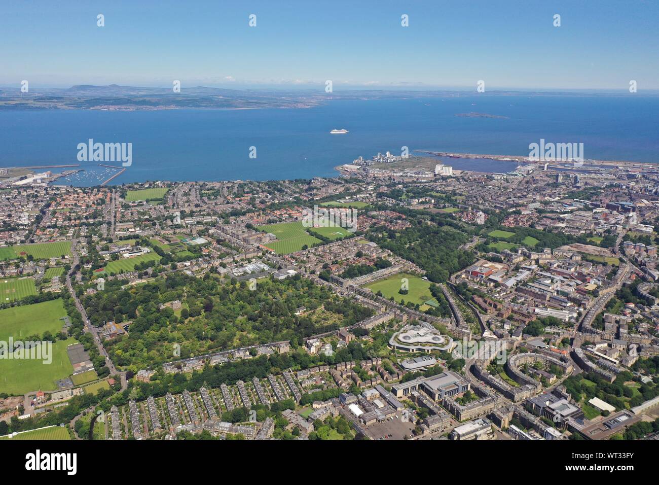 Scotland Edinburgh drone Stock Photo