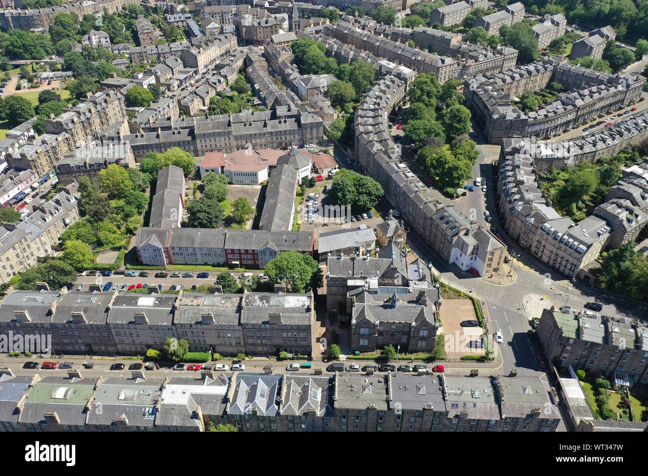 Scotland Edinburgh drone Stock Photo