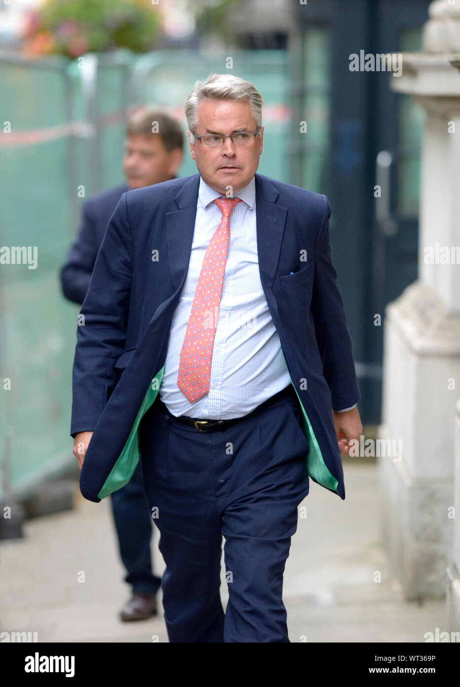 Tim Loughton MP (Con: East Worthing and Shoreham) arrives in Downing Street  for a gathering at Number 10, 2nd September 2019 Stock Photo - Alamy