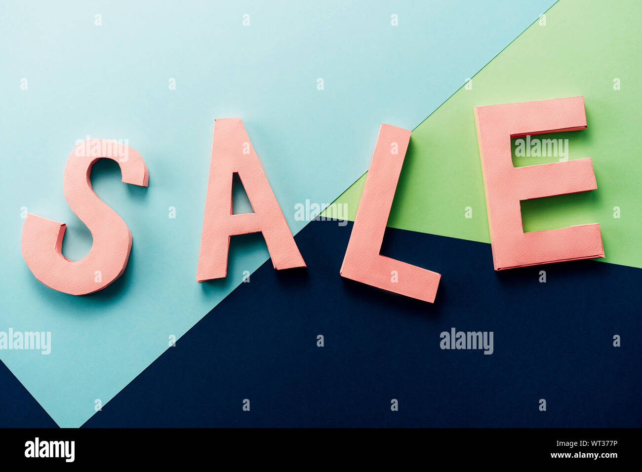 paper letters craft sale Stock Photo Alamy