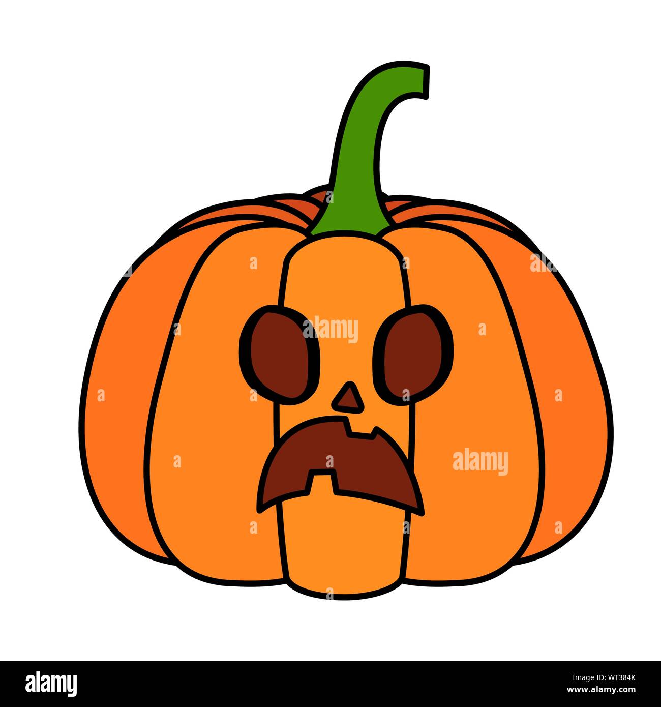 Halloween pumpkin cartoon vector design Stock Vector Image & Art - Alamy