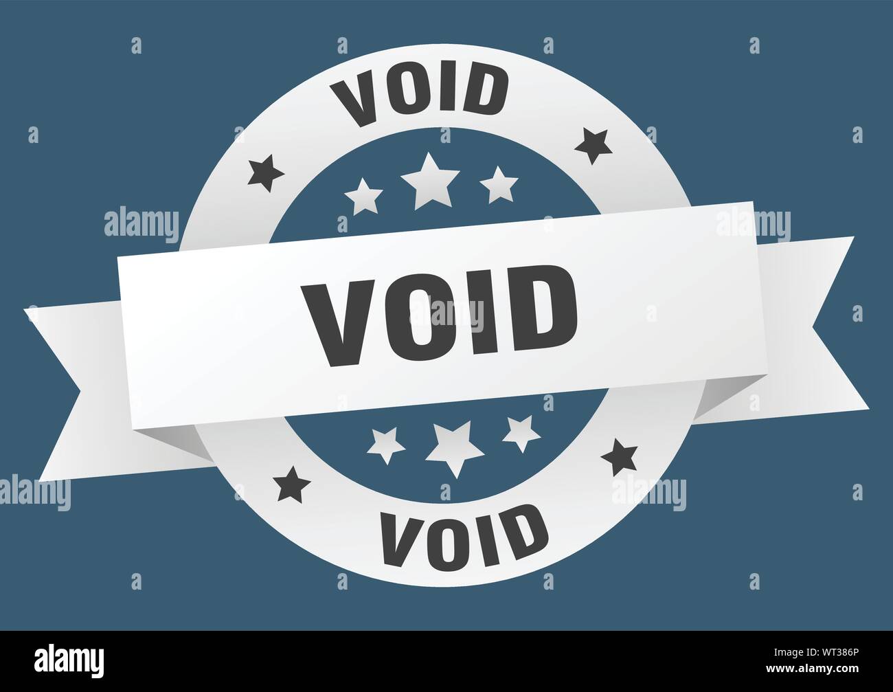 void ribbon. void round white sign. void Stock Vector Image & Art - Alamy