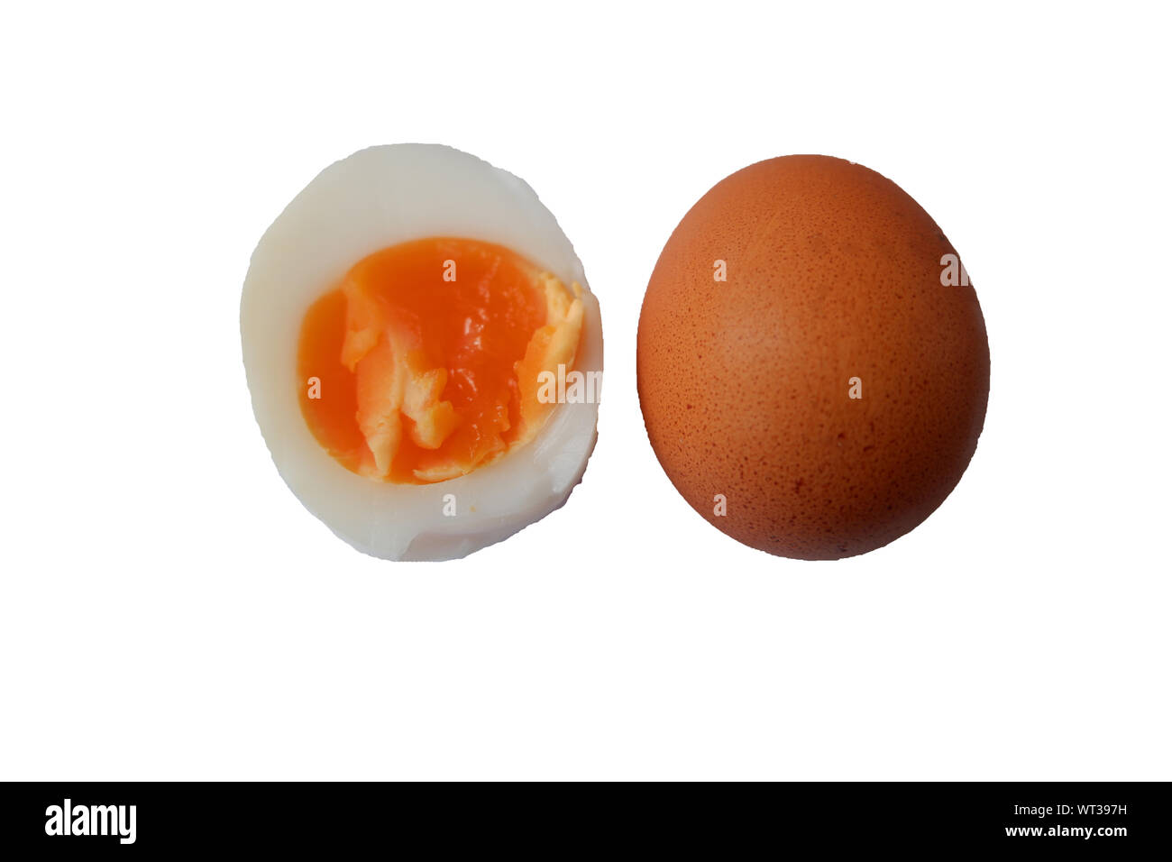 boiled egg isolated on white background cutout Stock Photo