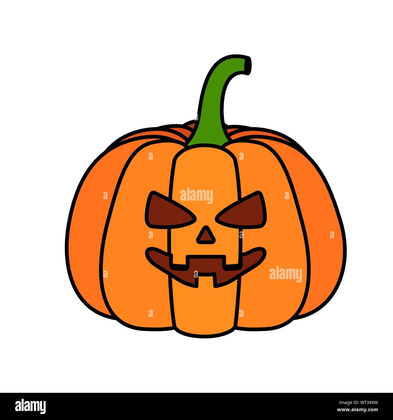 Halloween pumpkin cartoon vector design Stock Vector Image & Art - Alamy