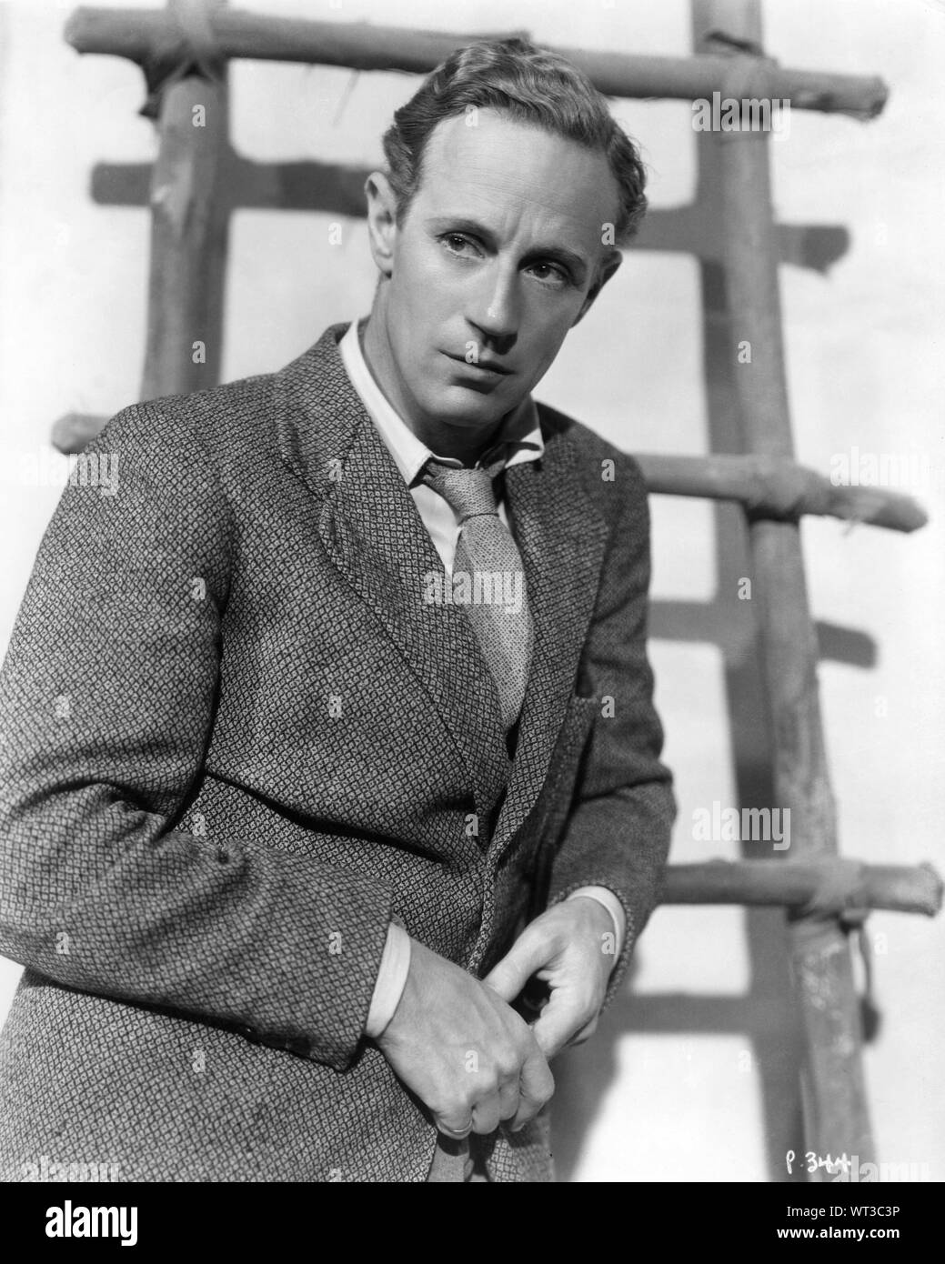 LESLIE HOWARD Portrait as Alan Squier in THE PETRIFIED FOREST 1936 director Archie Mayo based on the play by Robert E. Sherwood Warner Bros. Stock Photo