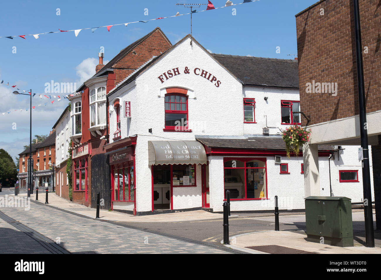 A fish and chip shop in Uttoxeter an English town in Staffordshire