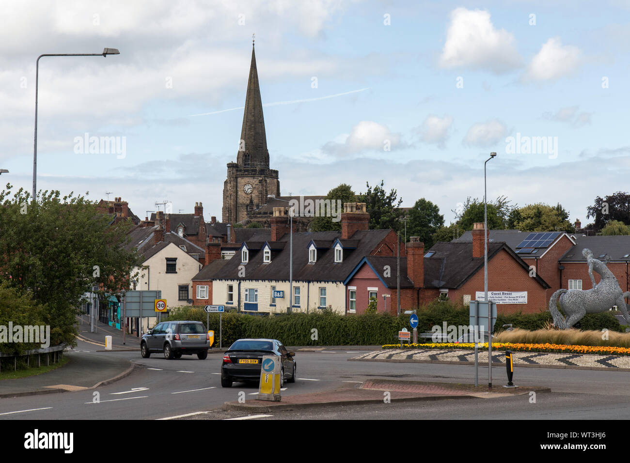 Uttoxeter an English town in Staffordshire Stock Photo