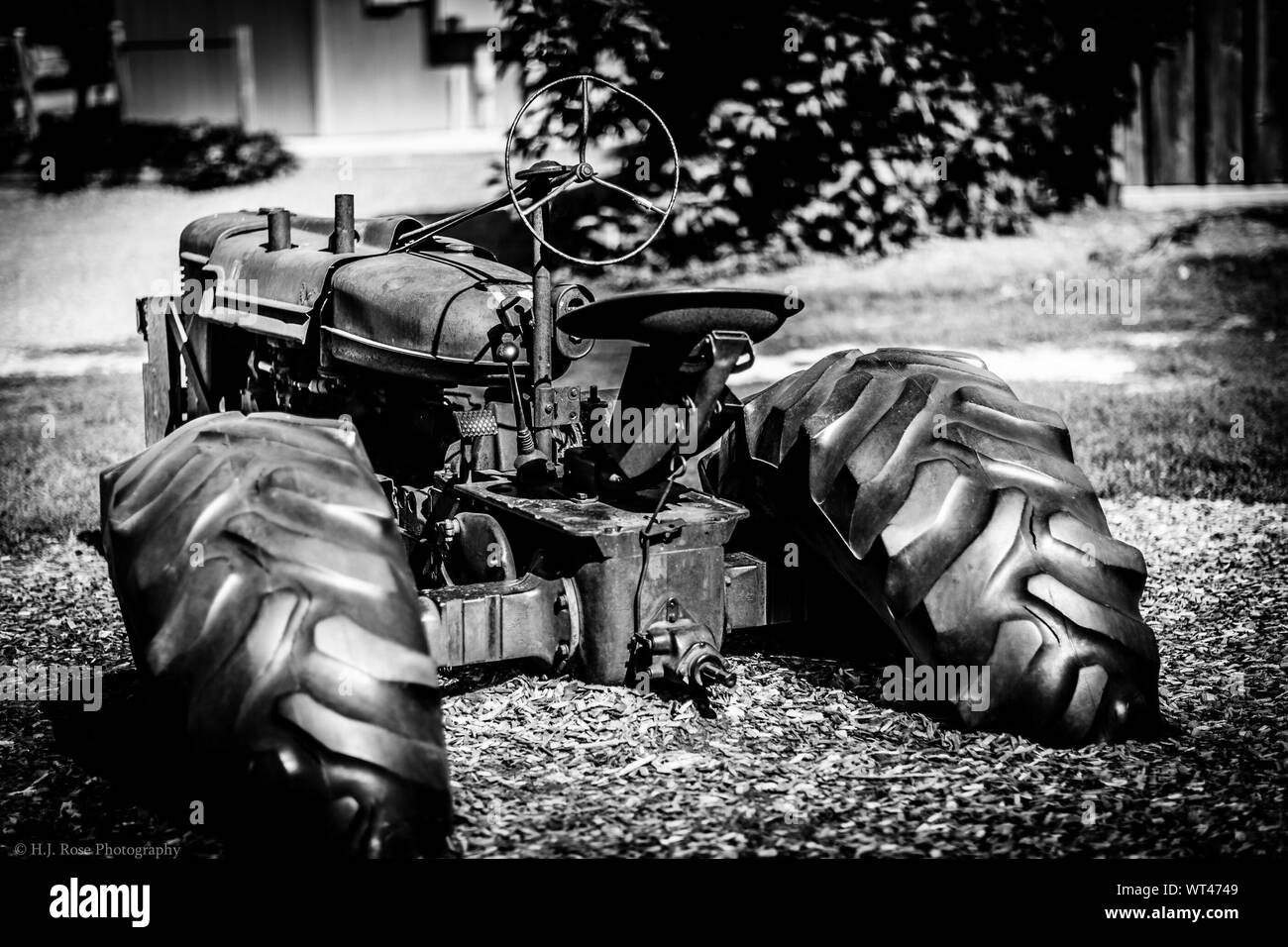 Tractor field Black and White Stock Photos & Images - Alamy