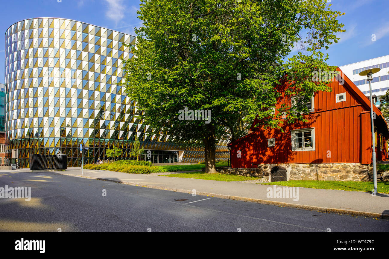 Aula Medica, Karolinska Institute in Solna, Stockholm Sweden. Stock Photo