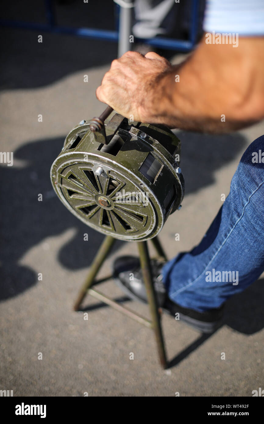 Air raid siren wwii hi-res stock photography and images - Alamy