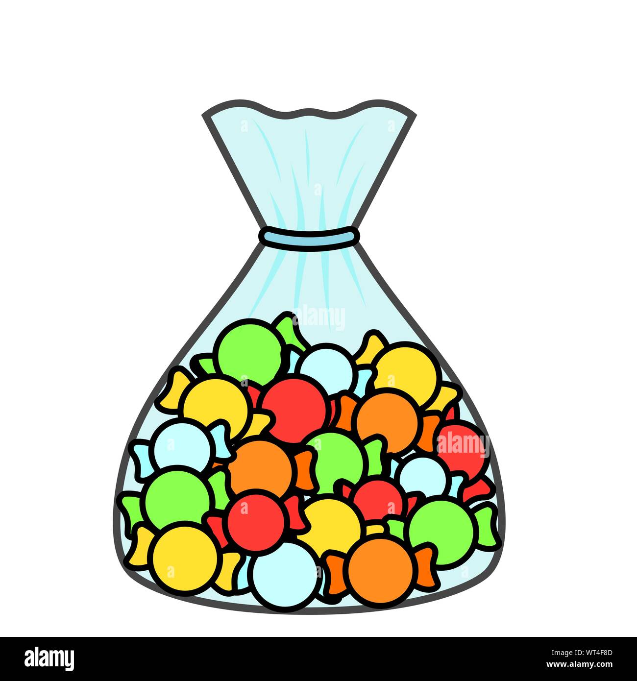 Sweet and delicious candies bag design Stock Vector Image & Art Alamy