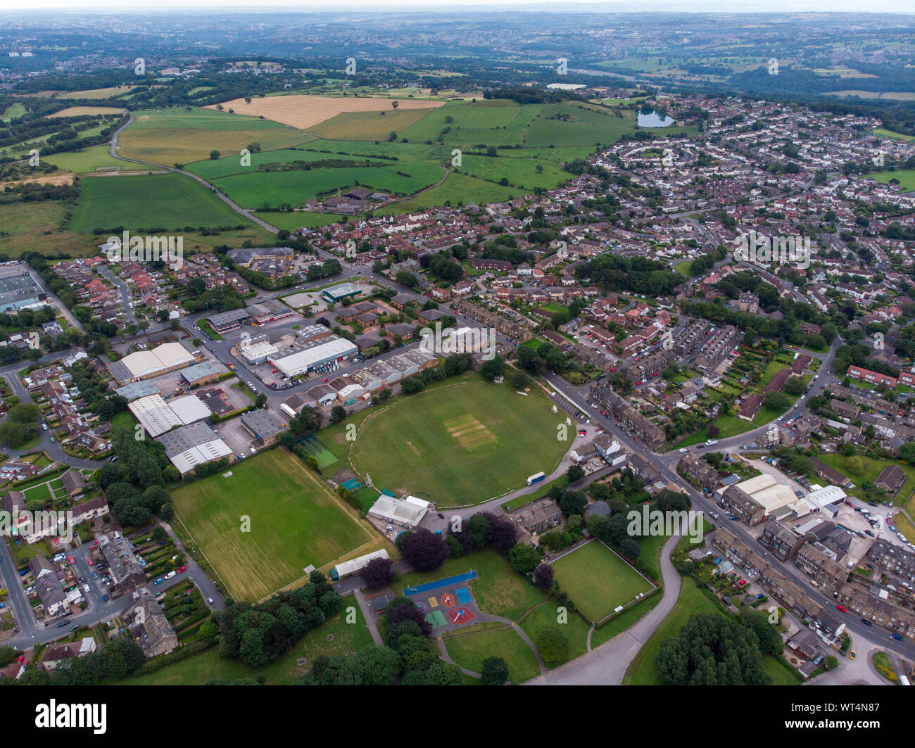 Aerial photo of the town known as Yeadon within the metropolitan ...
