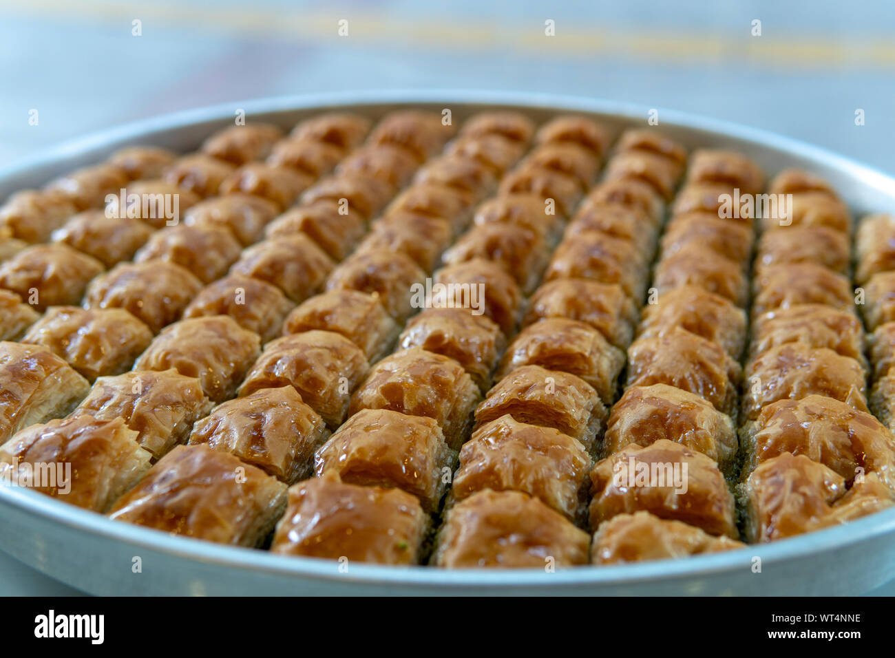 World famous baklava in Gaziantep southeast turkey Stock Photo