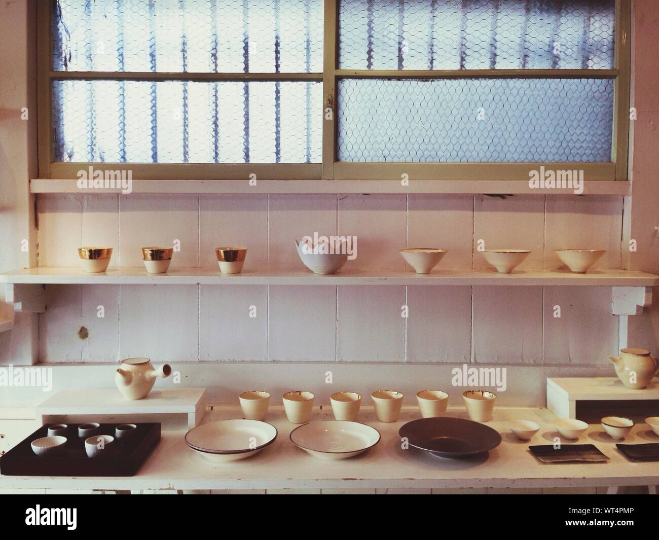 Old Fashioned Dishes Stock Photo Alamy