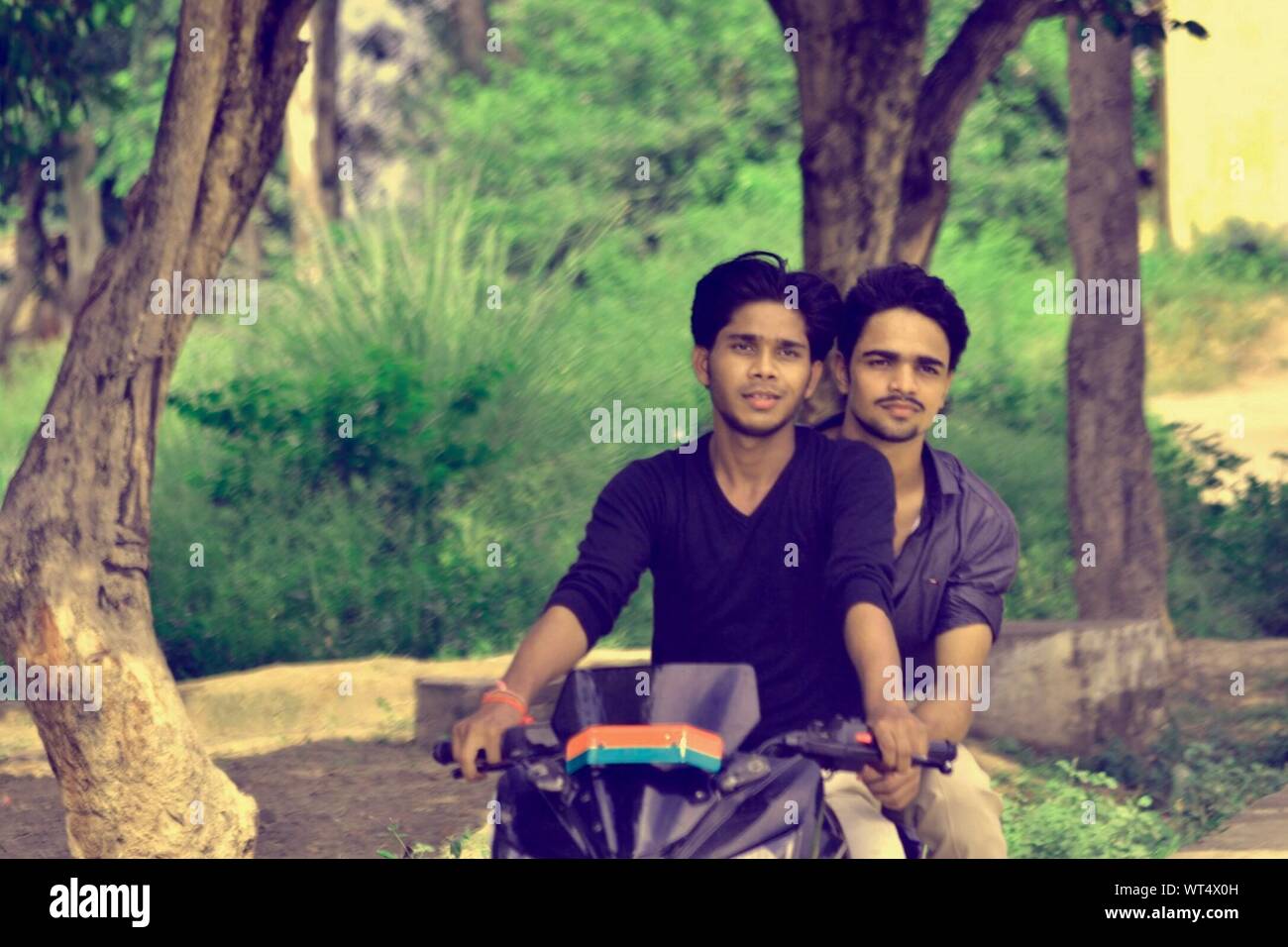 Two Men On Motorcycle High Resolution Stock Photography and Images - Alamy