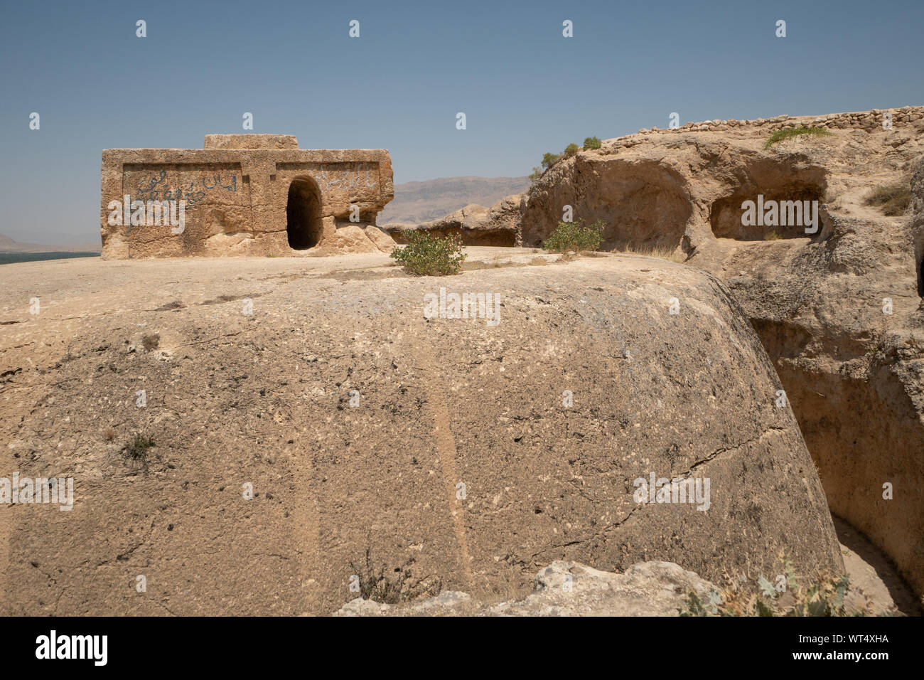 Takht-e Rostam ancient buddhist stupa-monastery in Samangan, Afghanistan in August 2019 Stock Photo