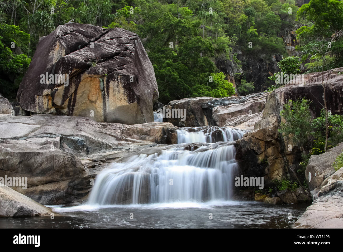 Jourama Falls with pool, Paluma Range National Park, Queensland, Australia Stock Photo