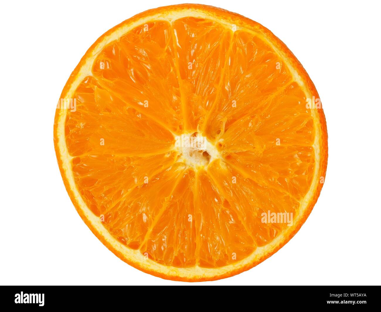 Orange half isolated on white background Stock Photo
