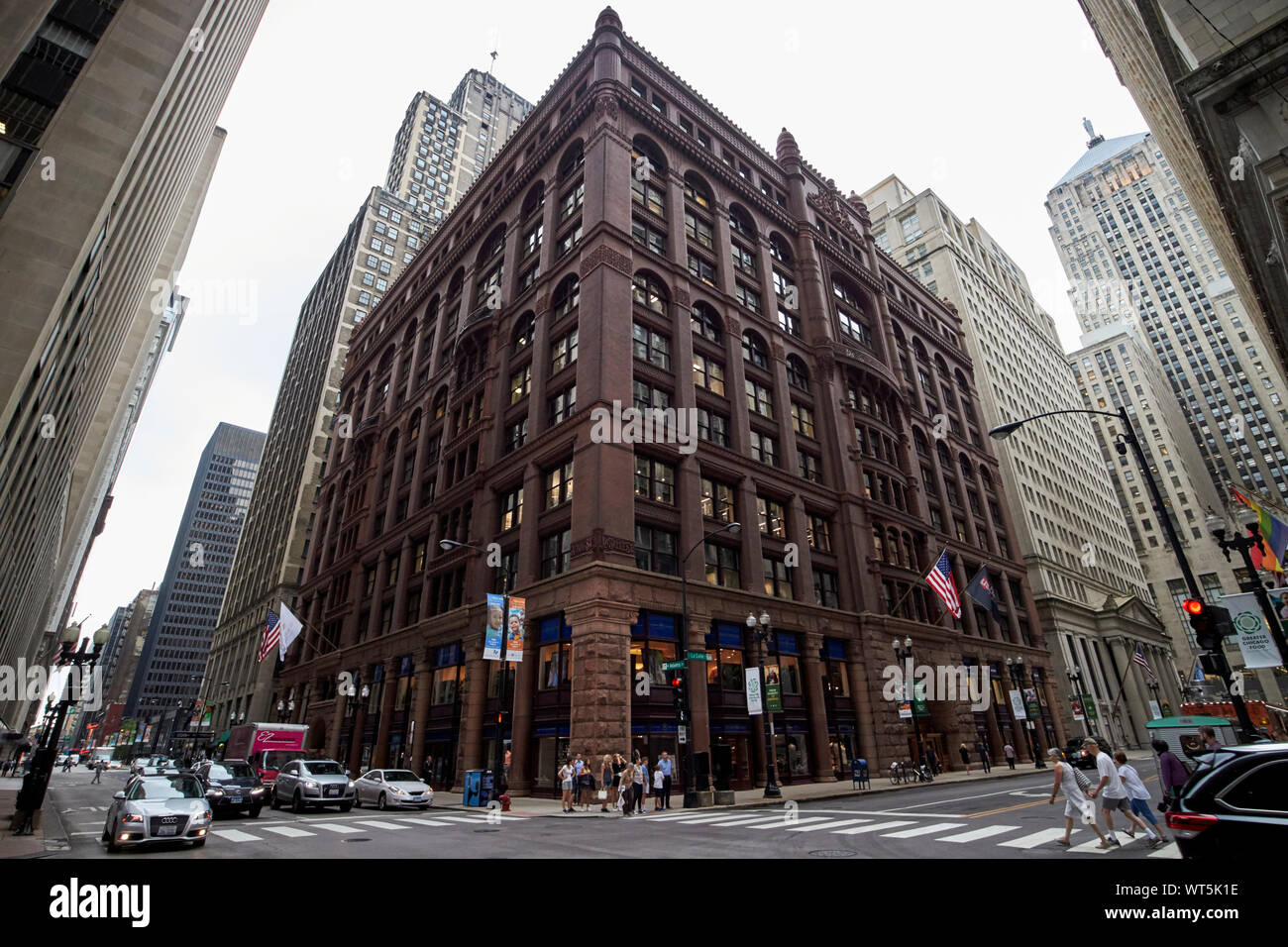 The rookery building Chicago Illinois USA Stock Photo