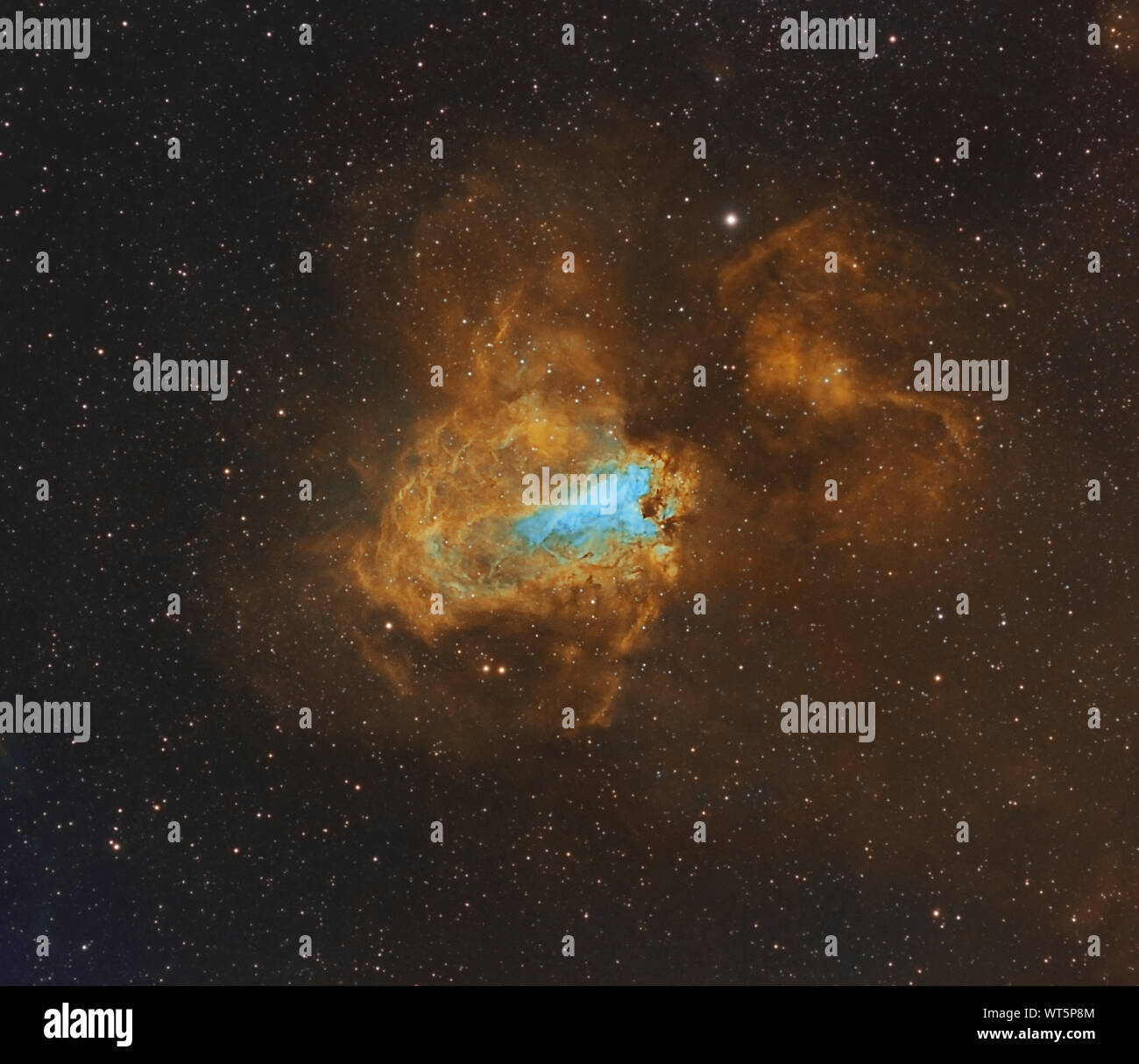Omega Nebula in Sagittarius Stock Photo