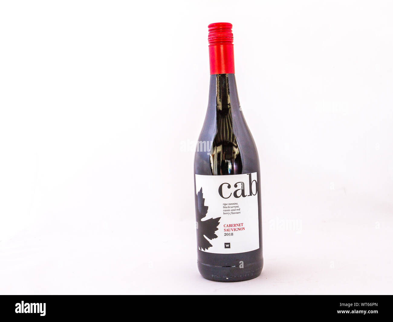 Johannesburg, South Africa a bottle of housebrand sauvignon