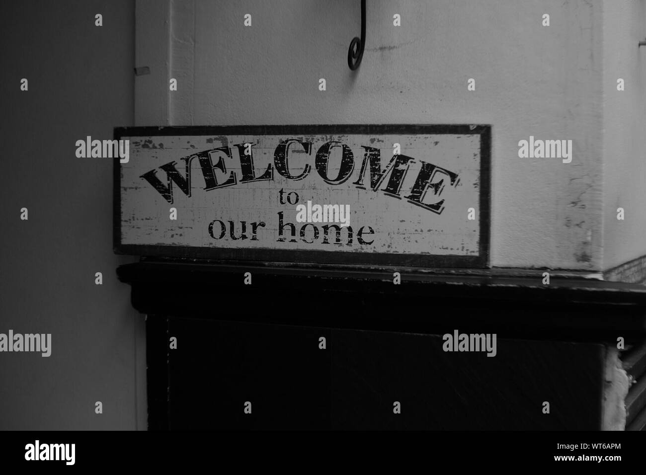 Welcome Black and White Stock Photos & Images - Alamy