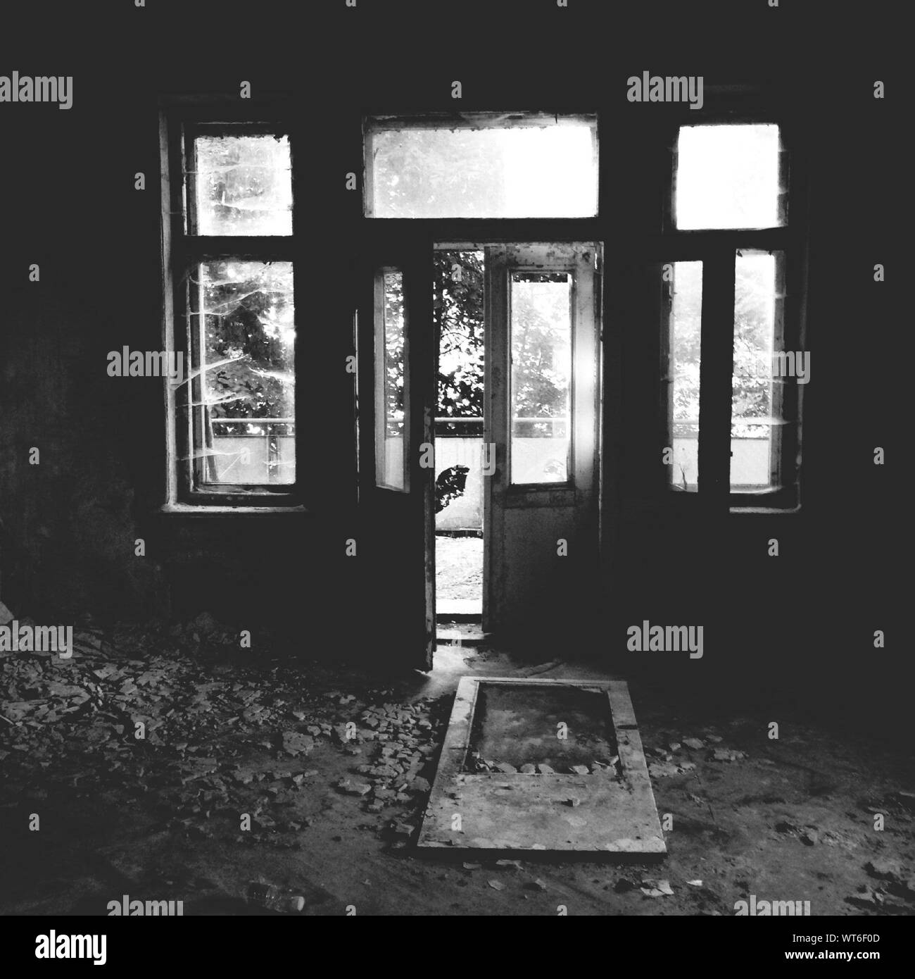 Interior Of Abandoned House Stock Photo - Alamy