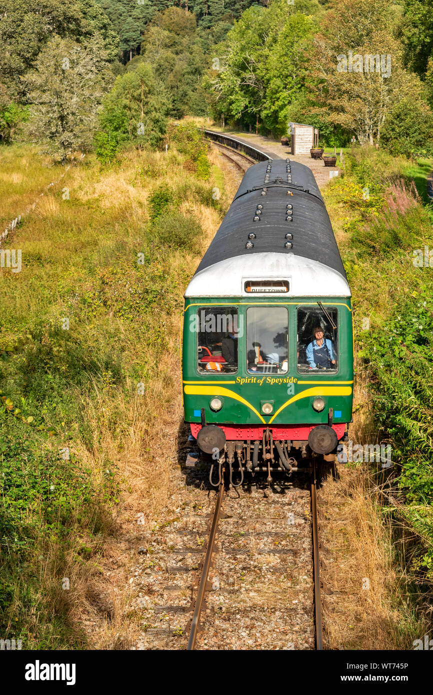 KEITH TO DUFFTOWN RAILWAY MORAY SCOTLAND THE WHISKY LINE A TRAIN