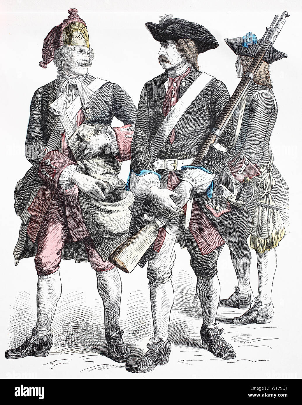 National costume, clothes, history of the costumes, infantry from ...