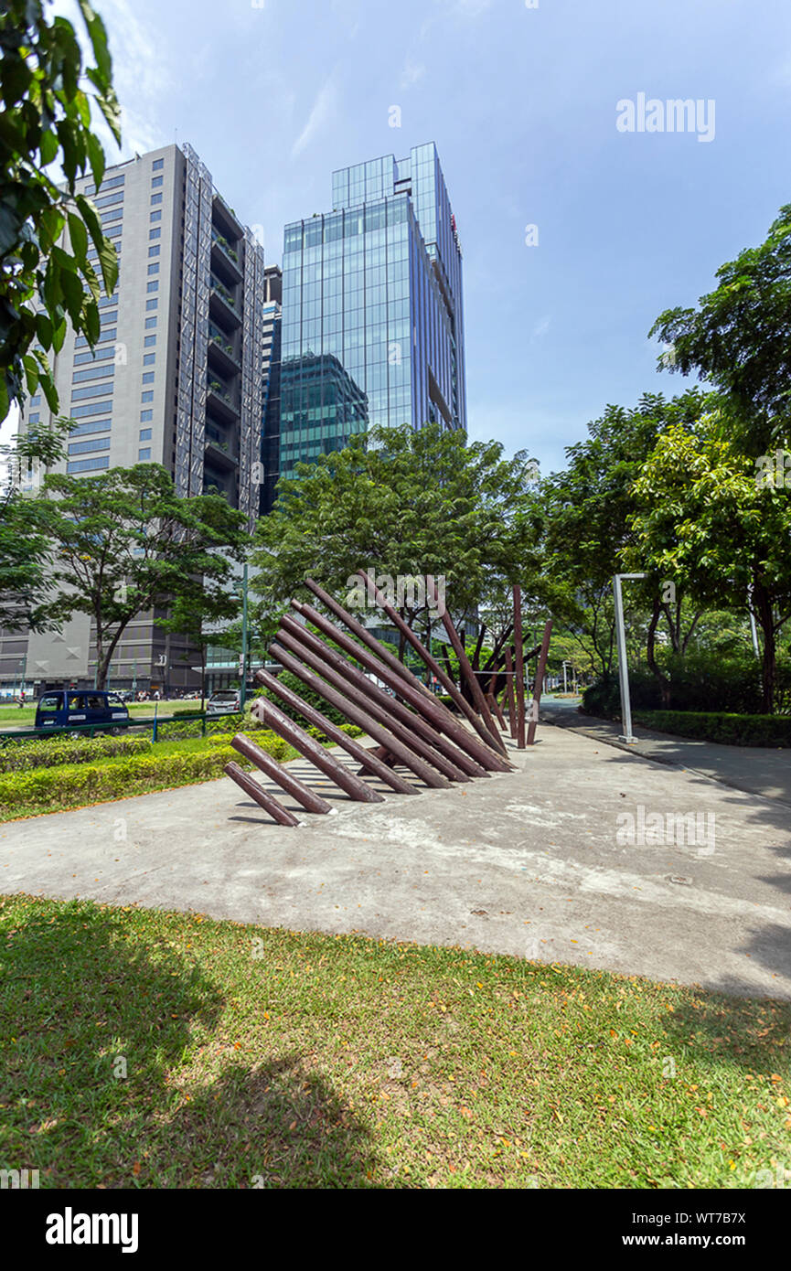 Bonifacio Global City, Taguig City Metro Manila, Philippines, Tuesday 20th August, 2019. SM Aura Premier Shopping Mall and BGC Business District. Stock Photo