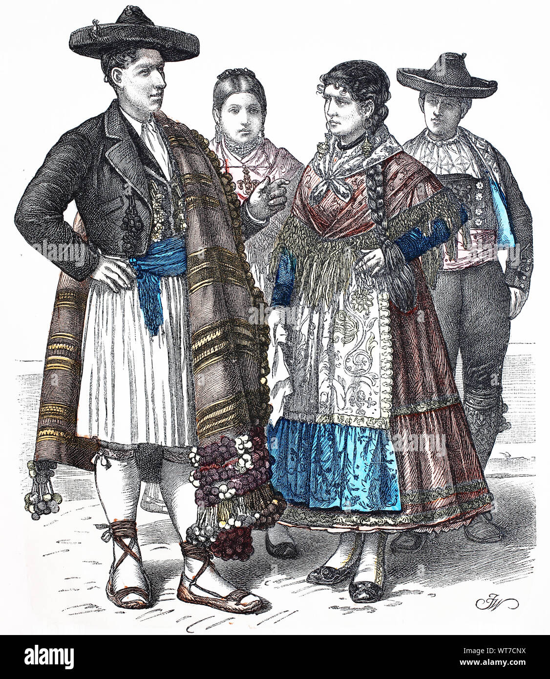 Spain clothing tradition dress Cut Out Stock Images & Pictures - Alamy