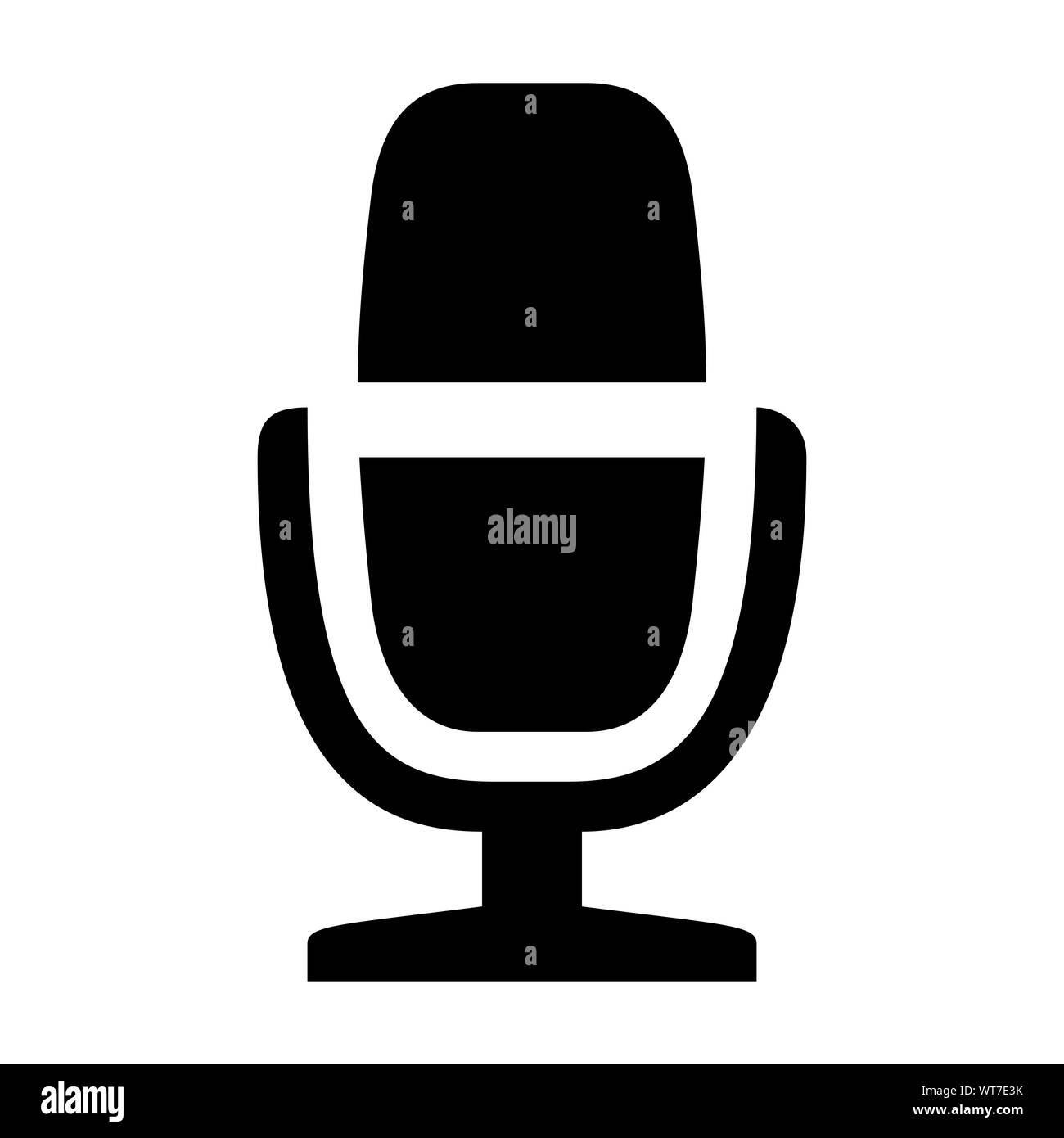 Old- fashioned radio microphone icon vector illustration - Sign,symbol,icon,logo etc. Stock Photo